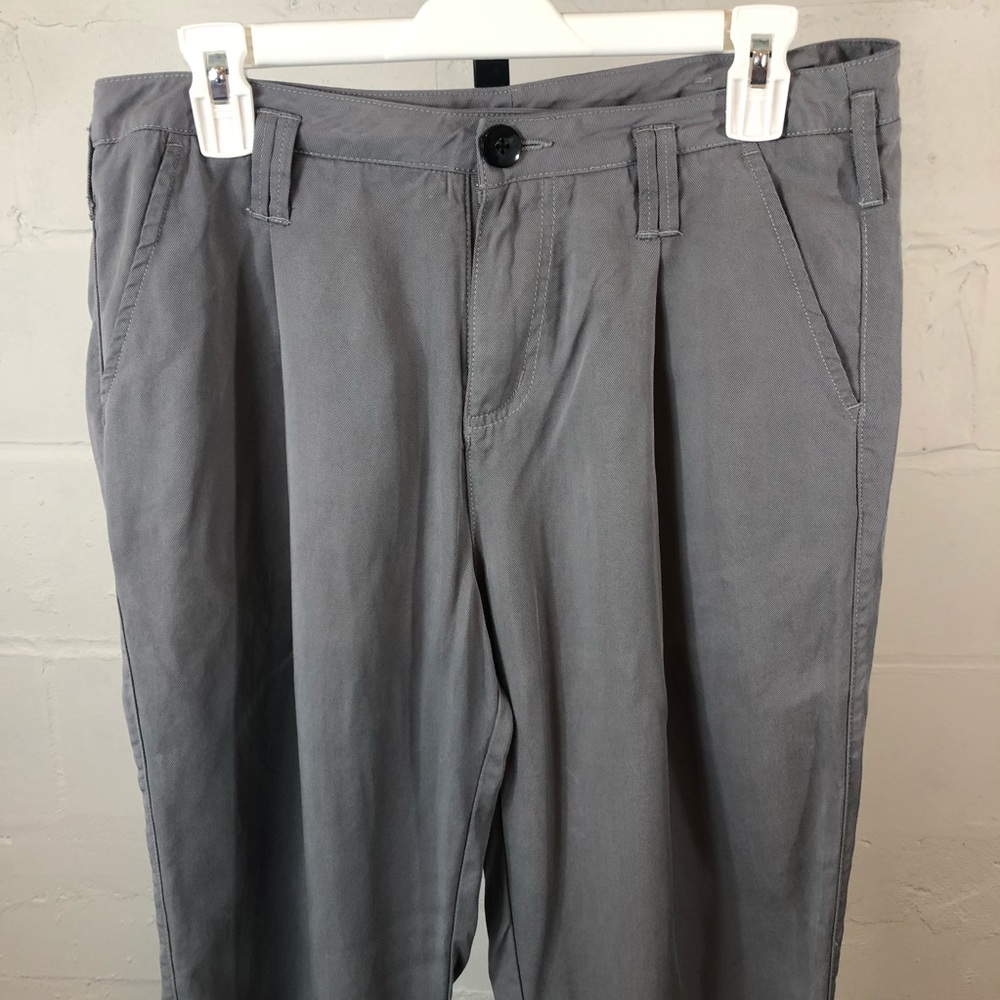 Sundance 100% Tencel Trousers Size 8P Ankle Gray - Picture 2 of 6